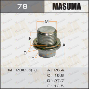 Болт маслосливной MASUMA M-78