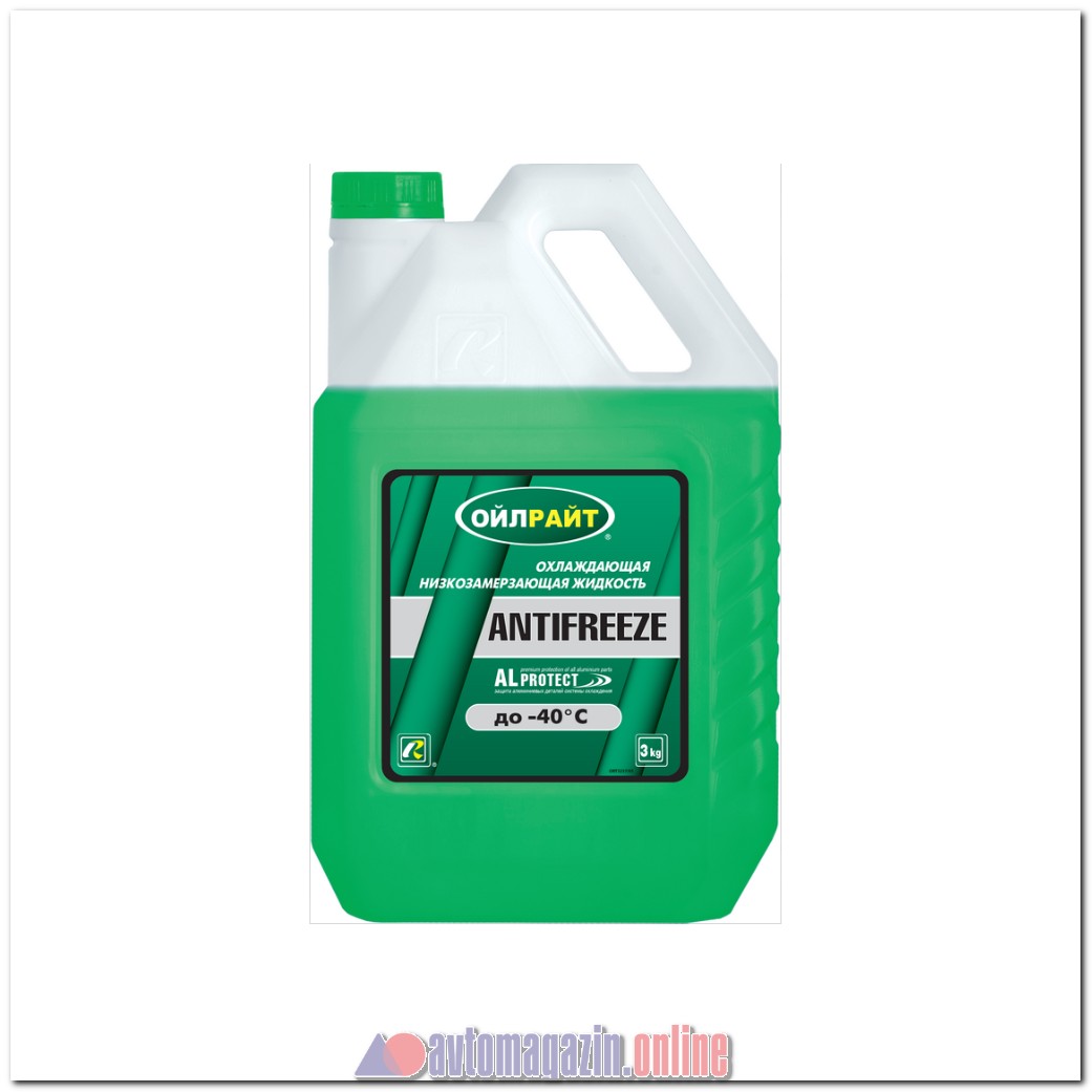 Антифриз OILRIGHT (зеленый) -40С 3кг (марк)