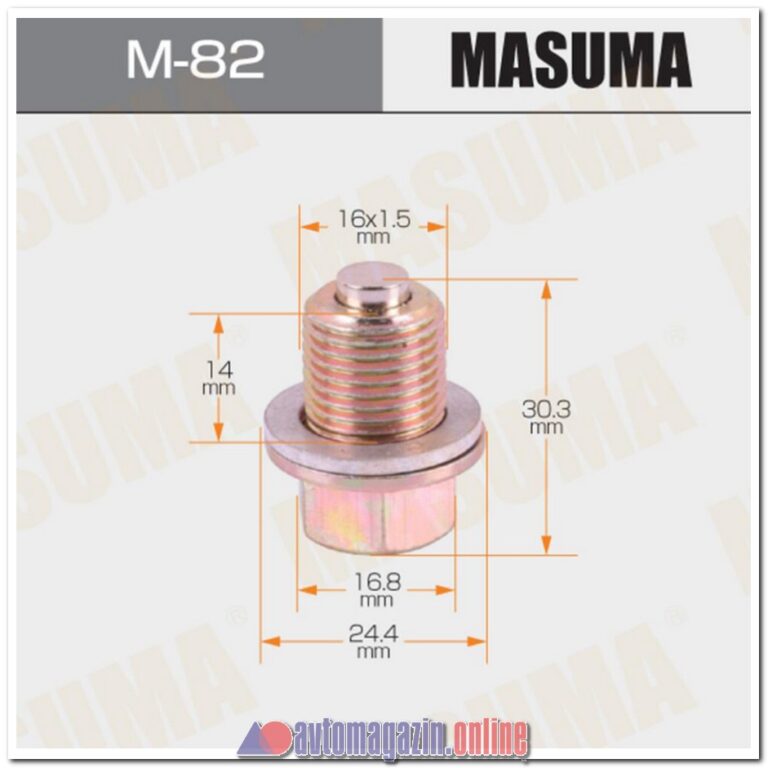 Болт маслосливной MASUMA M-82 (с магнитом)