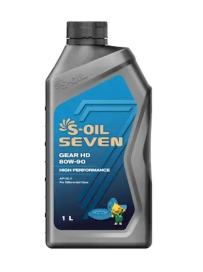Масло трансмиссионное S-OIL GEAR HD 80W-90W GL-5(1л)
