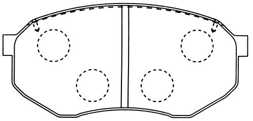 Колодки тормозные KASHIYAMA D3043 (SN245)