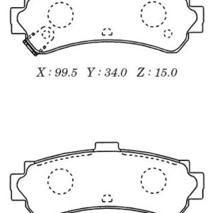 Колодки тормозные KASHIYAMA D1205M (SN573)
