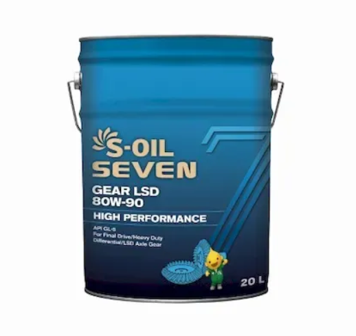 Масло трансмиссионное S-OIL GEAR LSD 80W-90 GL-5(ведро 20л)