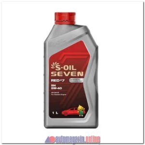 Масло S-OIL RED#7 5W40 SN/CF (п/синт) 1л (марк)