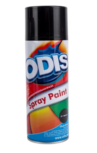 Краска-спрей ODIS черный 39