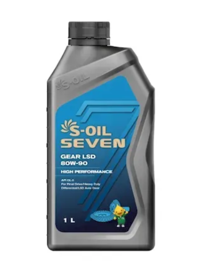 Масло трансмиссионное S-OIL GEAR LSD 80W-90W GL-5(1л)