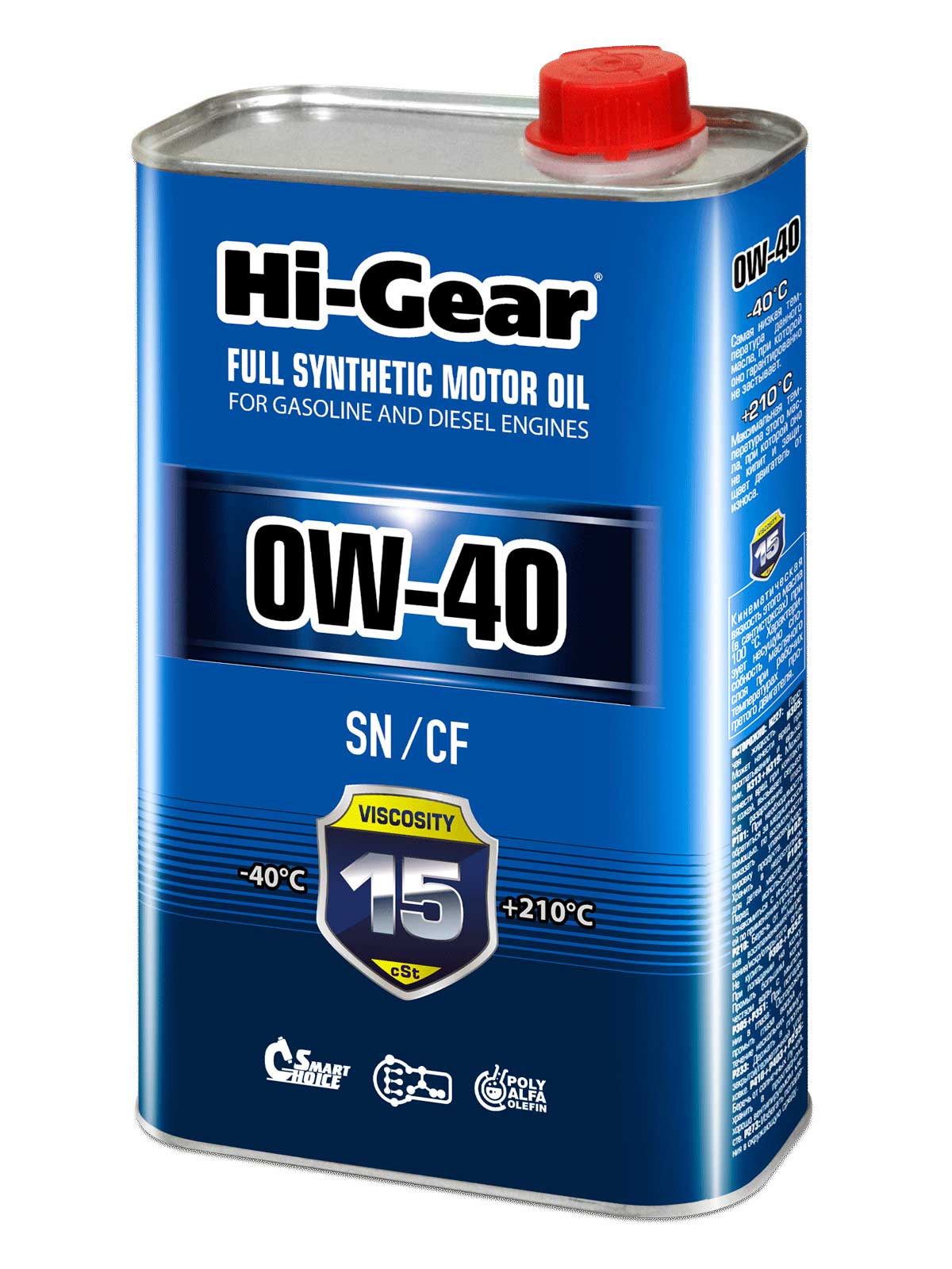 Масло Hi-Gear 0w40 (синт) 1л