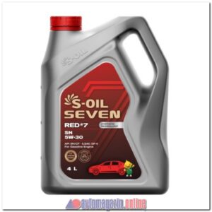 Масло S-OIL RED#7 5W30 SN/CF (п/синт) 4л (маркировка)