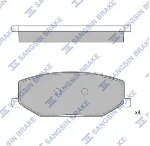 Колодки тормозные Hi-Q SP1540 (PN9118, TABP2094)