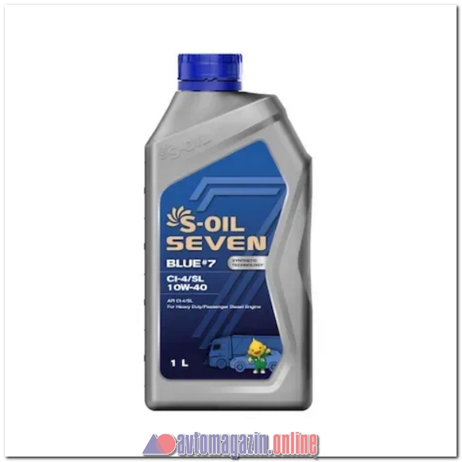 Масло S-OIL BLUE #7 10W40 CI-4/SL 1л. (марк)