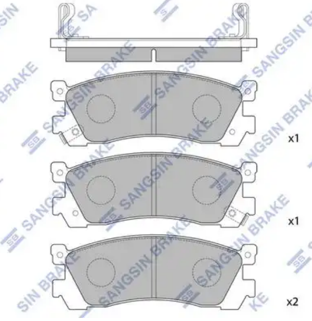 Колодки тормозные Hi-Q SP1060-R (PN5290, TABP2312)