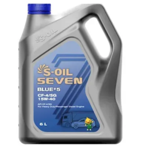 Масло S-OIL BLUE #5 15W40 CF-4/SG 6л.