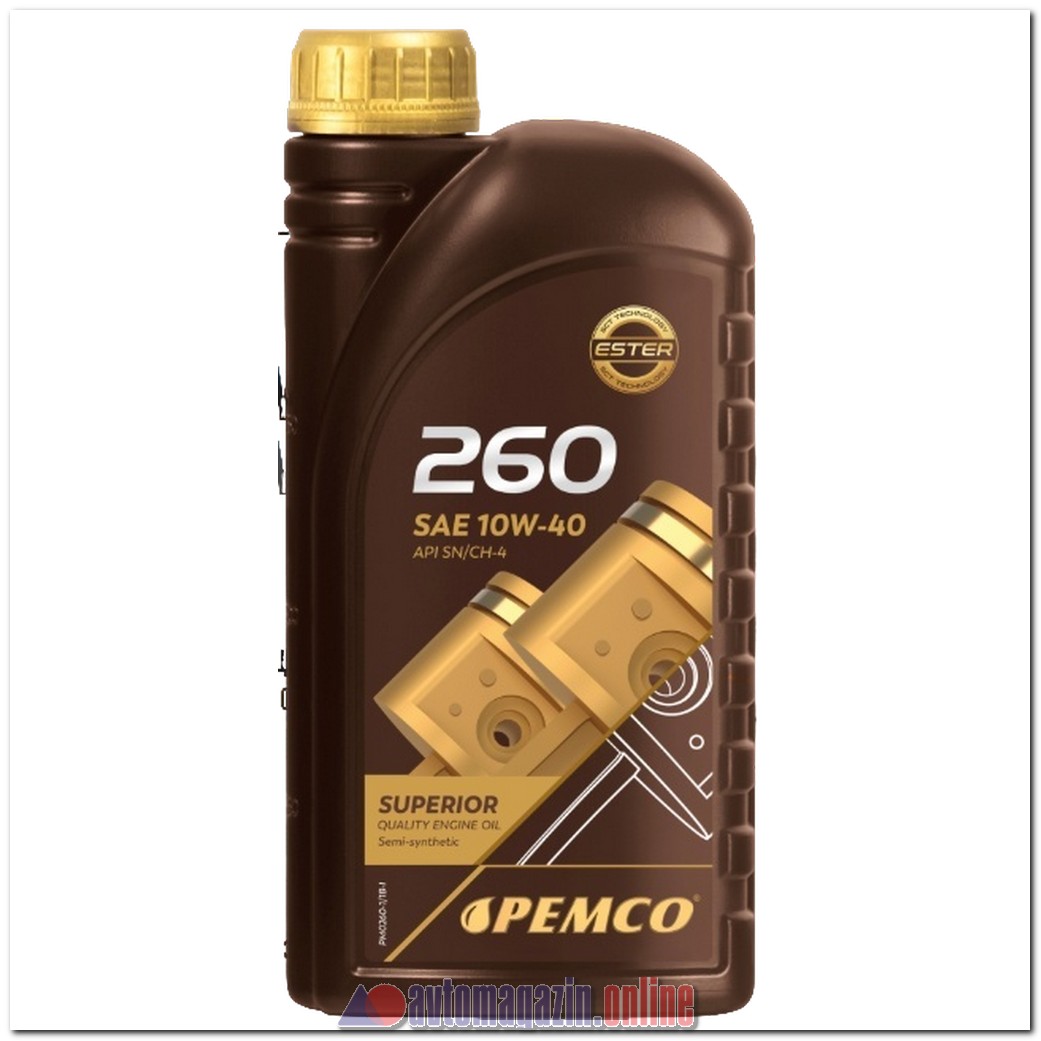 Масло моторное PEMCO 260 10W40 API SN/CH-4 ACEA A3/B4 1L.