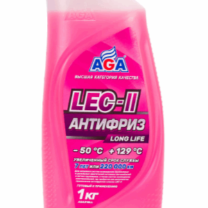 Антифриз AGA LEC-II LONG LIFE (розовый) 1л