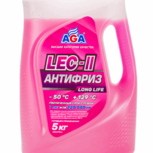 Антифриз AGA LEC-II LONG LIFE (розовый) 5л
