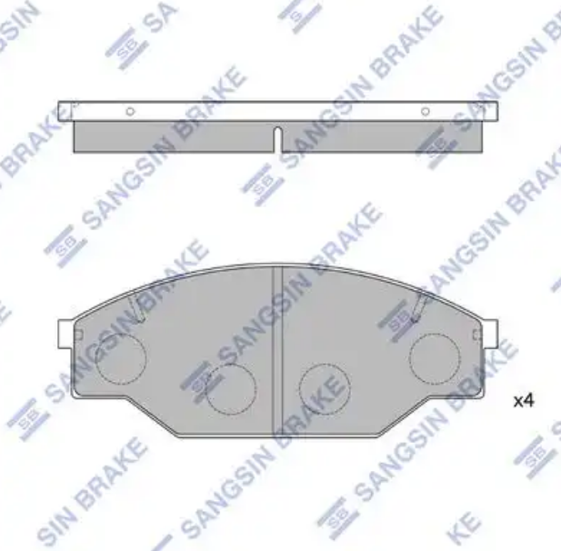 Колодки тормозные Hi-Q SP1121 (PN1166, TABP2017)