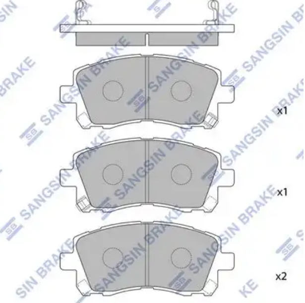Колодки тормозные Hi-Q SP1225 (PN7390, TABP2045)