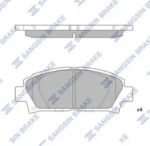 Колодки тормозные Hi-Q SP1466 (PN1267, PN1362, TABP2285)