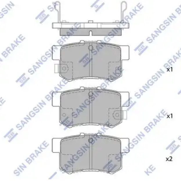 Колодки тормозные Hi-Q SP1368 (PN8397, TABP2342)