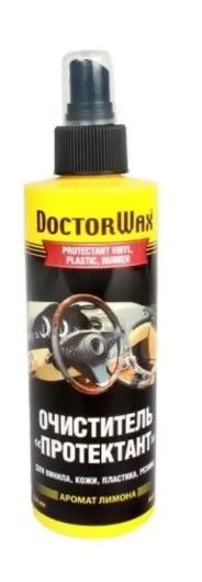 Очиститель DoctorWax "Протектант" для пластика, кожи, винила, резины (Лимон)  236мл.