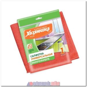 Салфетка микрофибра для ежедневной уборки "Хозяюшка Мила" 30х30см