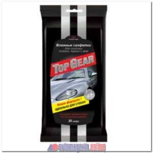 Салфетки влажные Top Gear для стекол, зеркал и фар 30 шт. (28761)